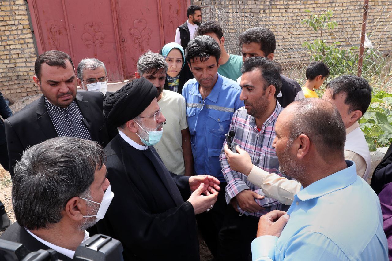 حضور رئیسی در شهرک دامپروری قارلق