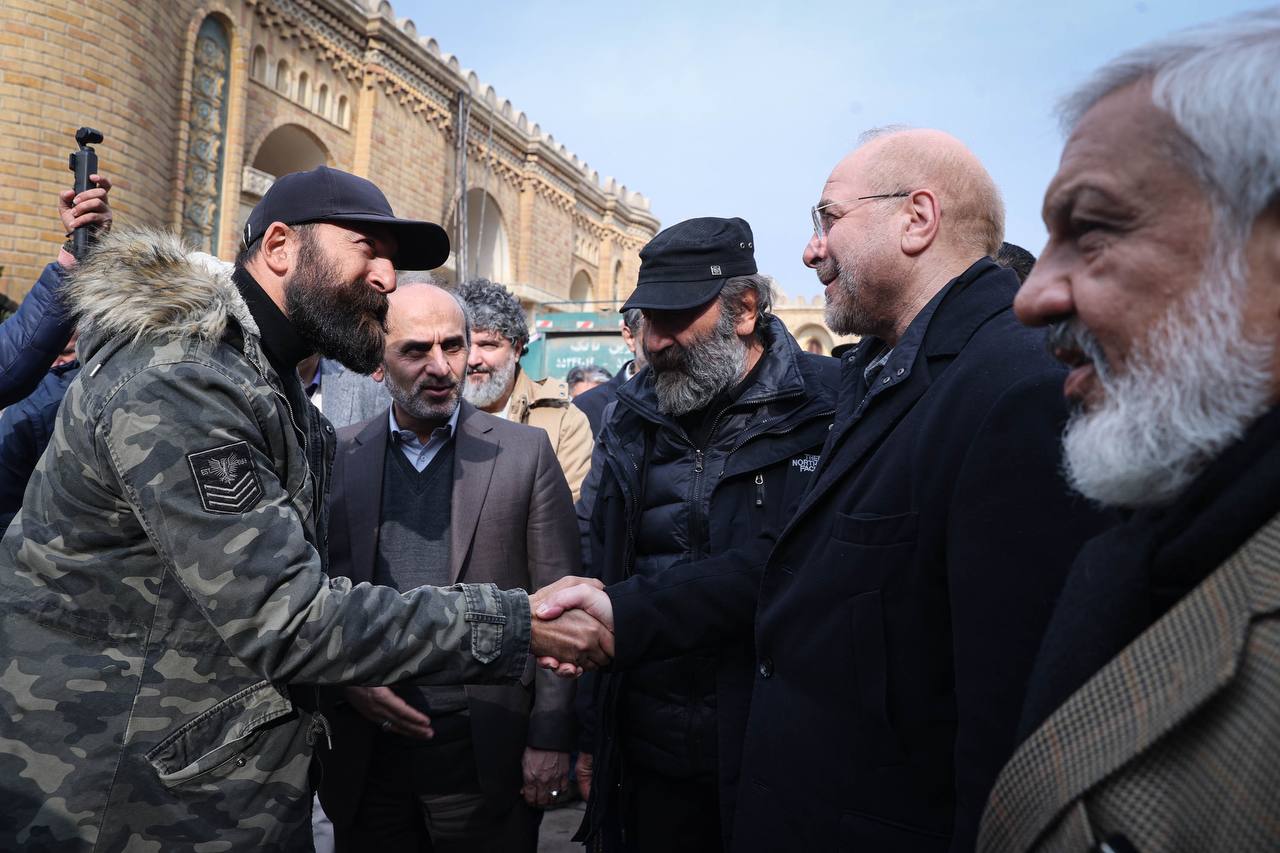 بازدید قالیباف از پشت صحنه سریال سلمان فارسی 