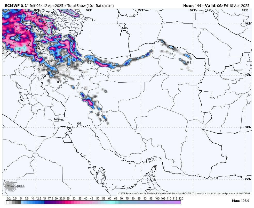 بازگشت سرما/ احتمال بارش برف در واپسین روزهای فروردین در شمالغرب کشور