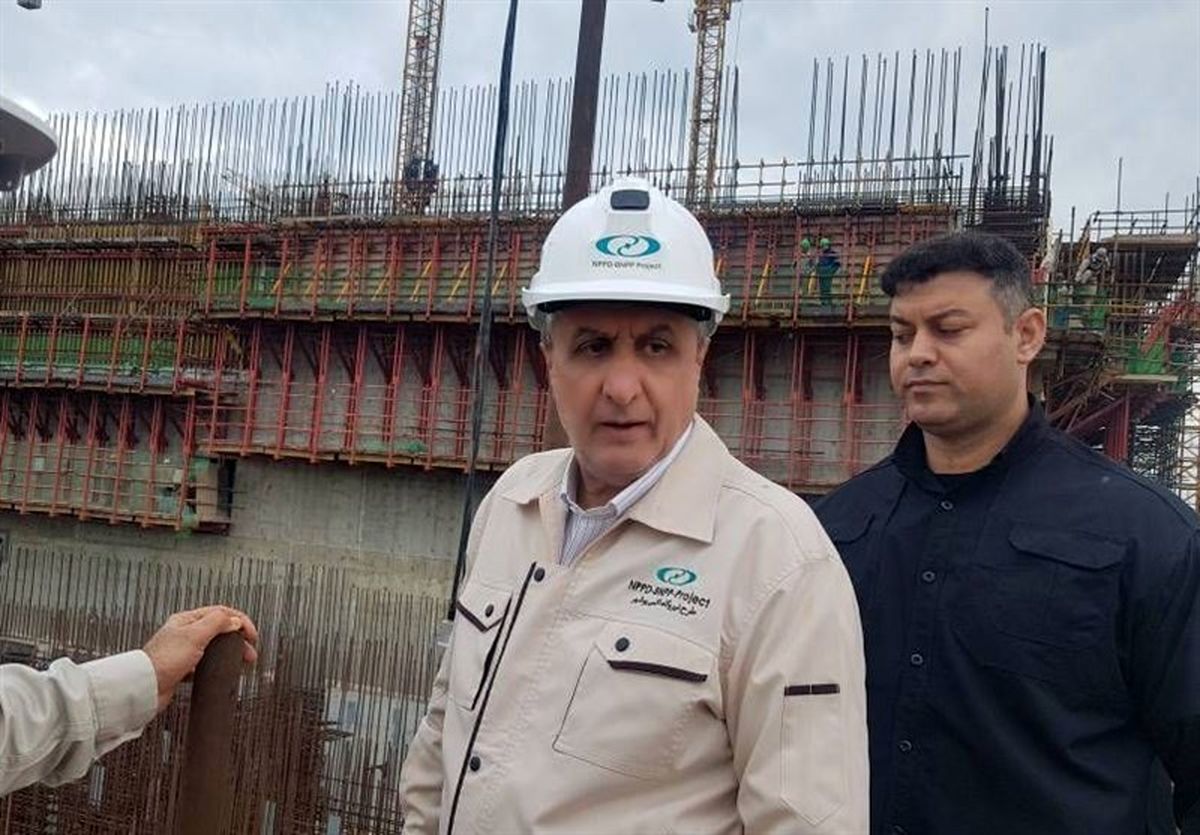 بازدید اسلامی از روند احداث واحدهای ۲ و ۳ نیروگاه اتمی