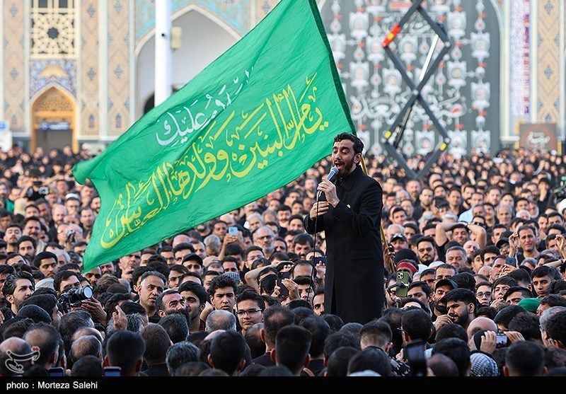 سنت عزاداری چهارپایه خوانی در روز عاشورا در بازار تهران