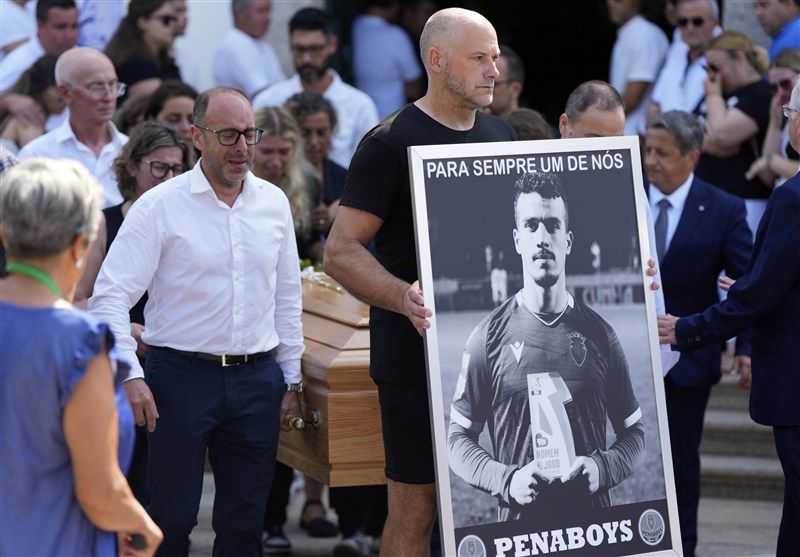 اهالی فوتبال در مراسم خاکسپاری ژوتا + عکس