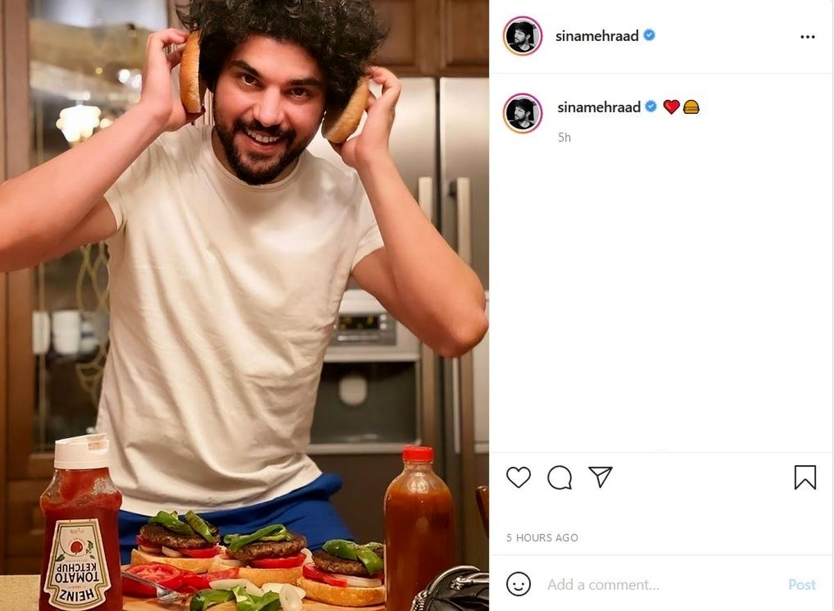 کار سینا مهراد غیراز بازیگری +عکس