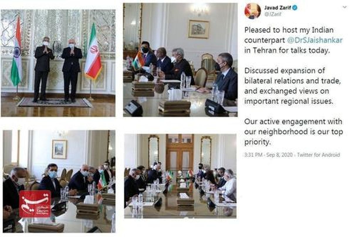 توییت «ظریف» پس از دیدار همتای هندی