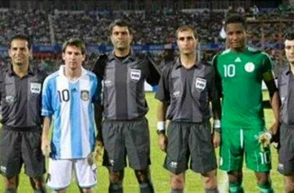 داور جنجالی ایرانی در کنار مسی/ عکس