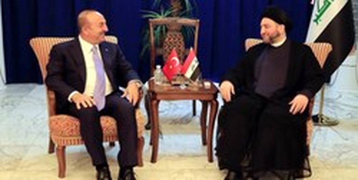 دیدار وزیر امور خارجه ترکیه با «سید عمار حکیم»