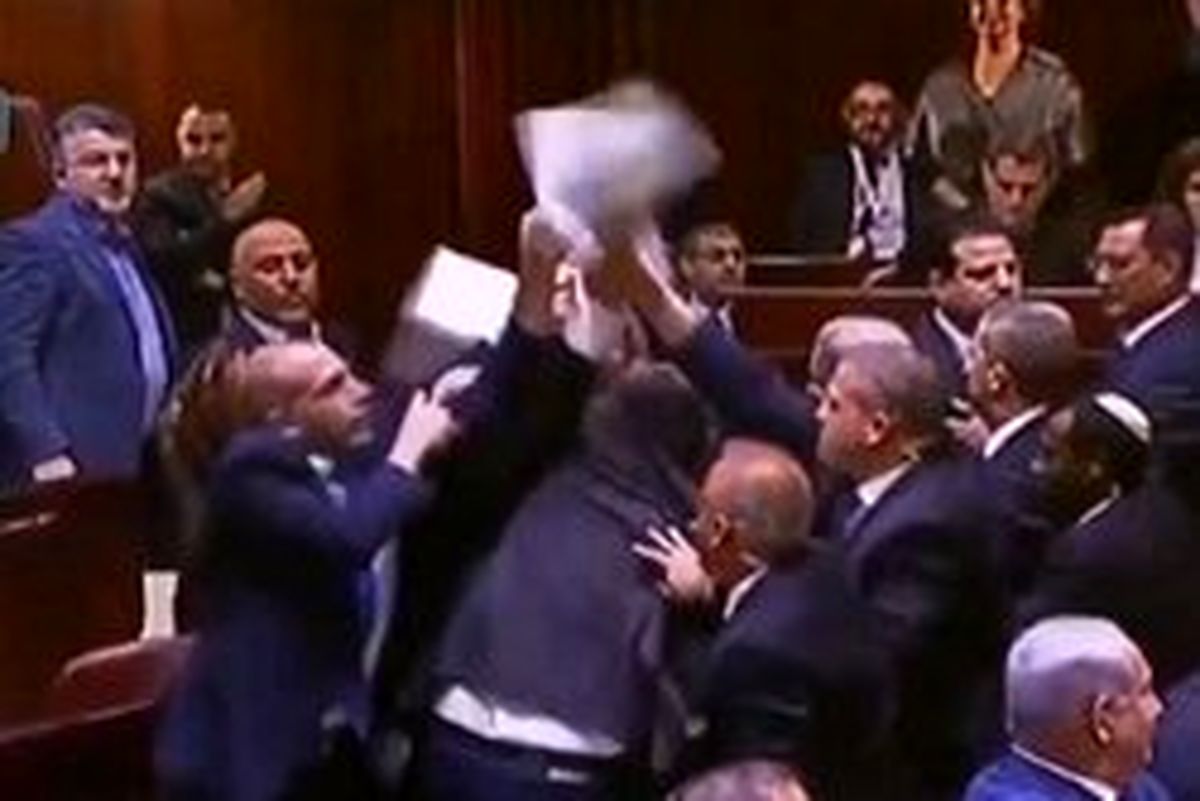 اخراج نمایندگان عرب «کنست» از جلسه سخنرانی «پنس»