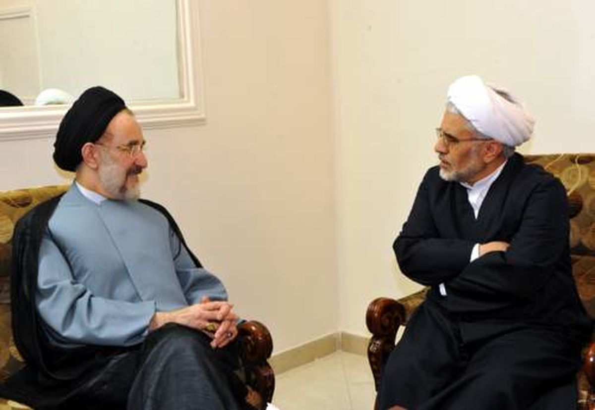 ديدار خاتمي با رقیب انتخاباتی/تصاوير