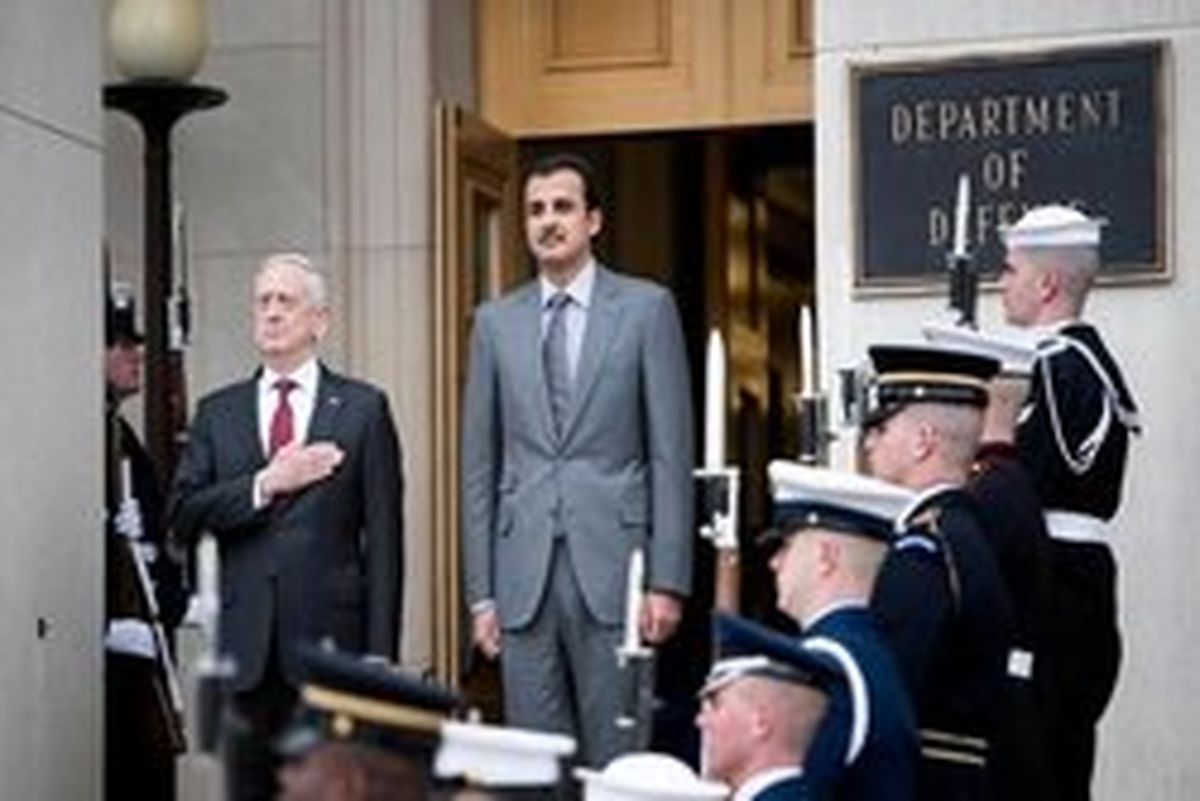 وزیر دفاع آمریکا و امیر قطر دیدار کردند