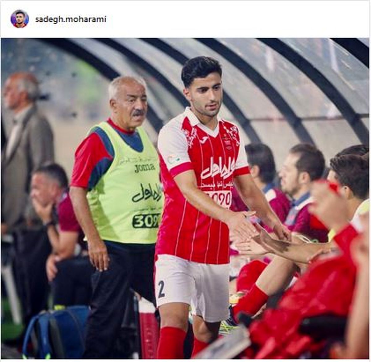 واکنش صادق محرمی به عدم انتخابش به عنوان پدیده لیگ +عکس