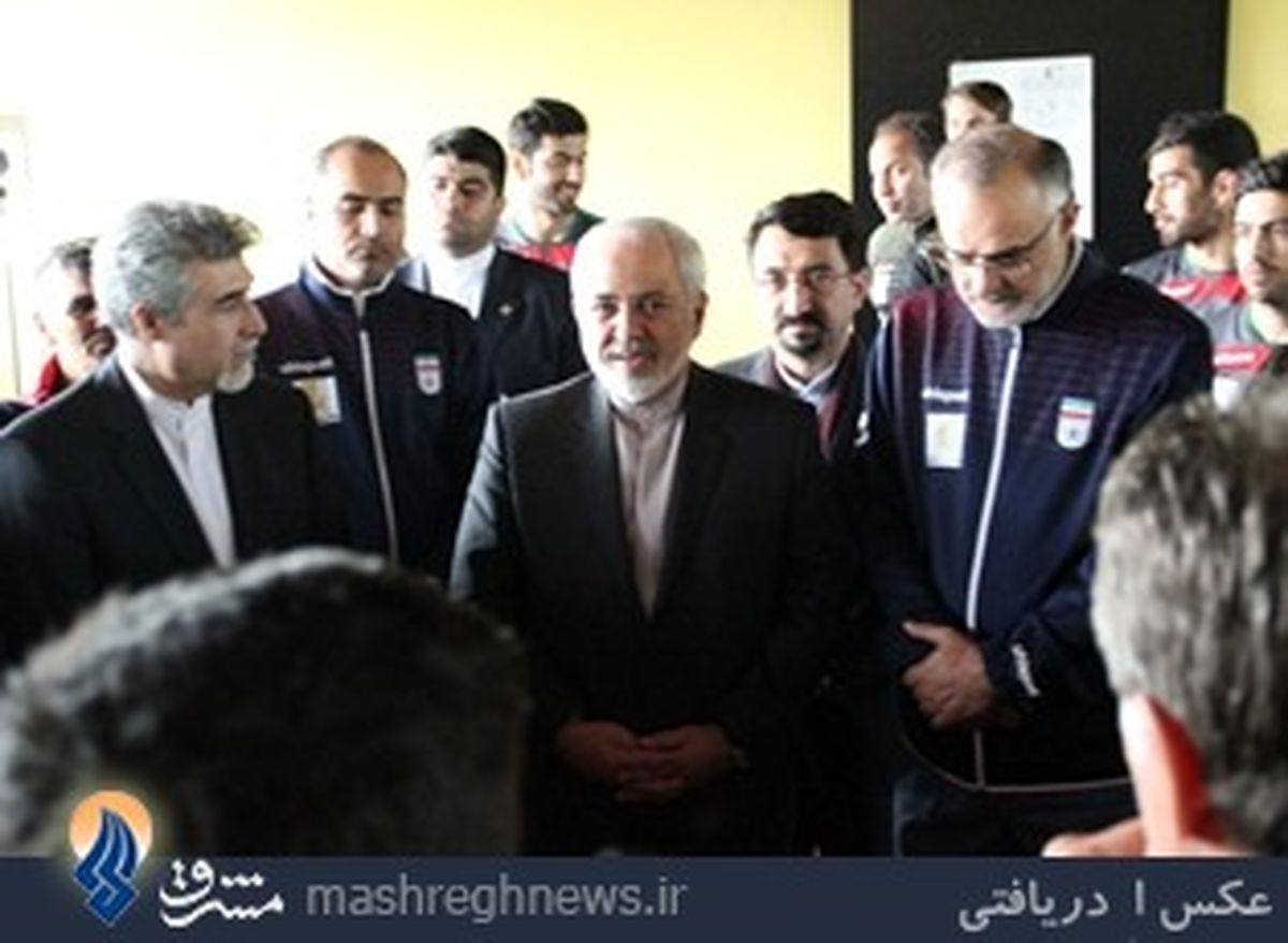 آرزوی ظریف برای تیم ملی/عکس