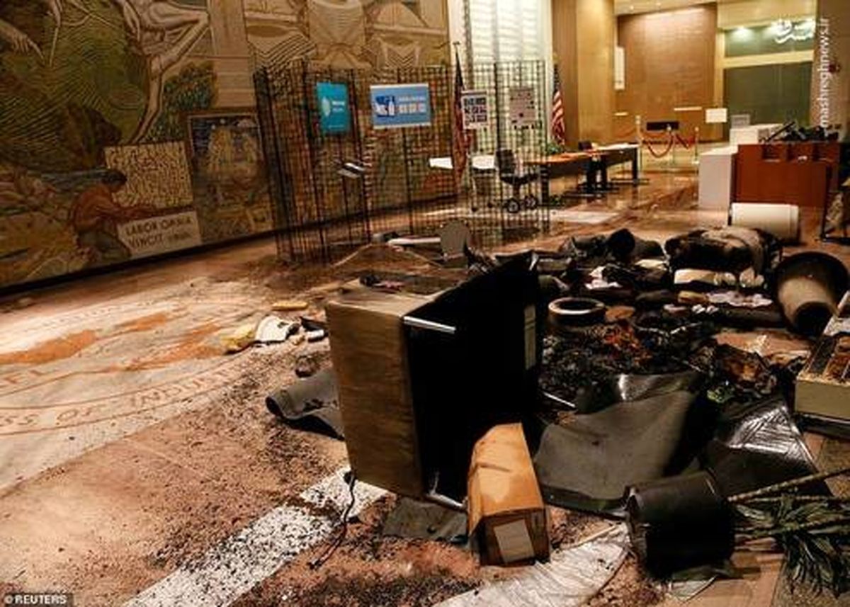 حمله به ساختمان اداره کار در واشنگتن +عکس