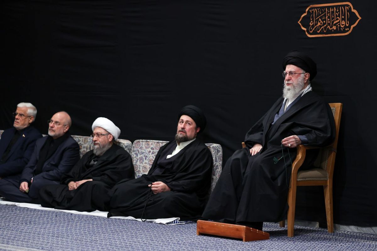 مراسم شام شهادت حضرت زهرا سلام‌الله‌علیها با حضور رهبر انقلاب برگزار شد