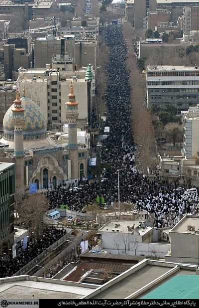 تصاویر هوایی از نمازجمعه پرشکوه تهران