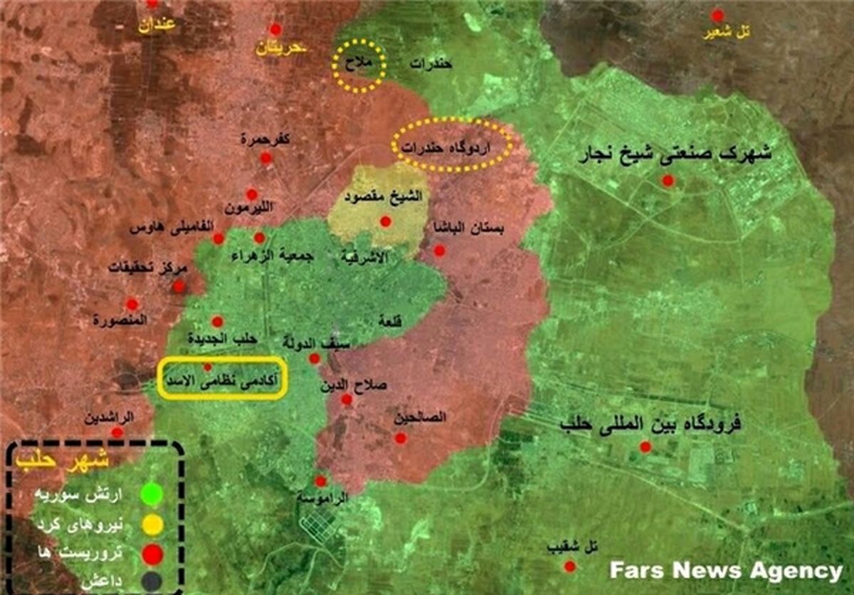 نیرو های مقاومت در یک قدمی قبرستان انگلیسی حریتان/ حمله جدید تروریست ها به فوعه و کفریا/ حزب الله، فعال در حلب هوشیار در جنوب!