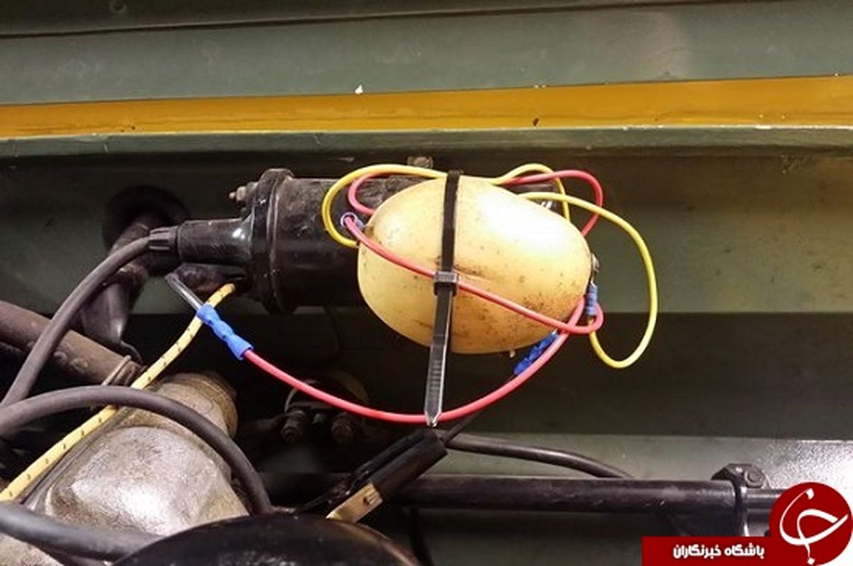تعمیر خودرو با سیب زمینی/عکس