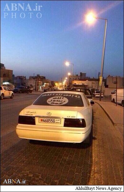 جولانخودروهاییباپرچمداعشدربحرین/تصاویر