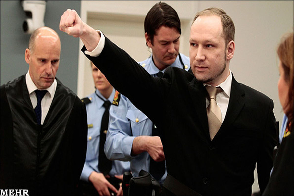 عکس/ سلام نظامی جنایتکار نروژی