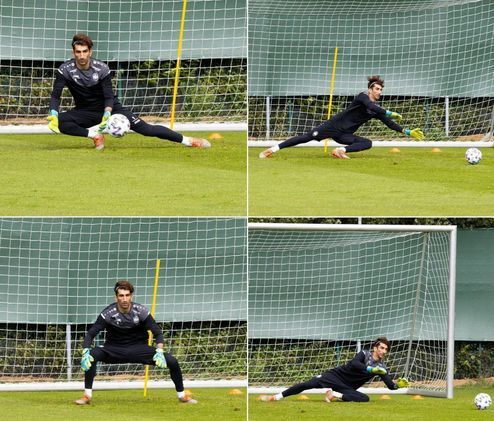 تصاویری از اولین تمرین علیرضا بیرانوند با تیم آنتورپ