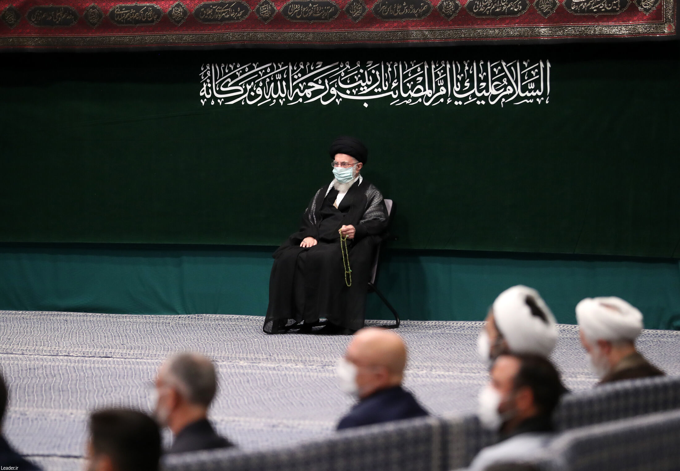 تصاویر: مراسم عزاداری اربعین حسینی با حضور رهبر انقلاب