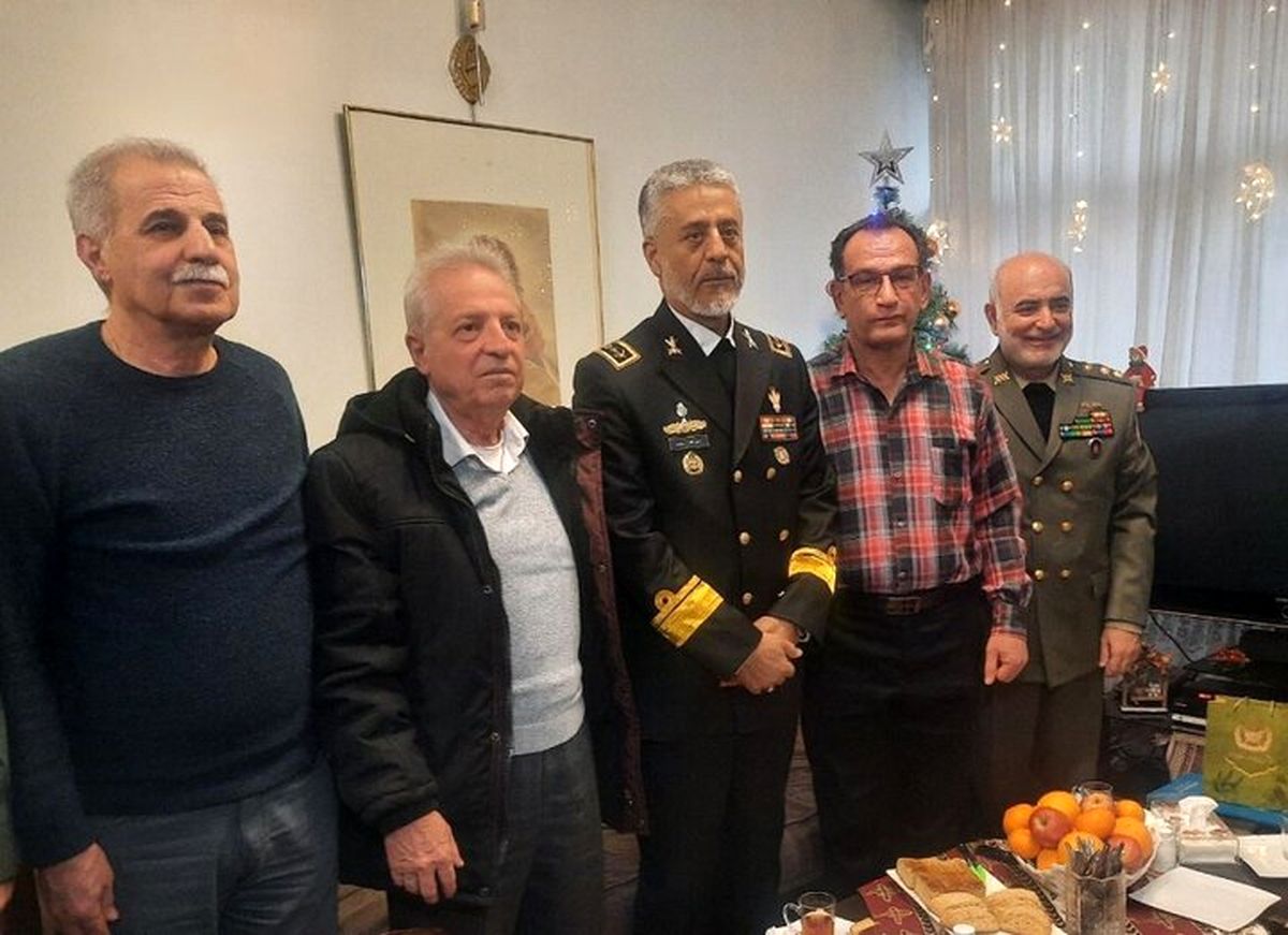 دیدار امیر دریادار سیاری با  با جانباز مسیحی