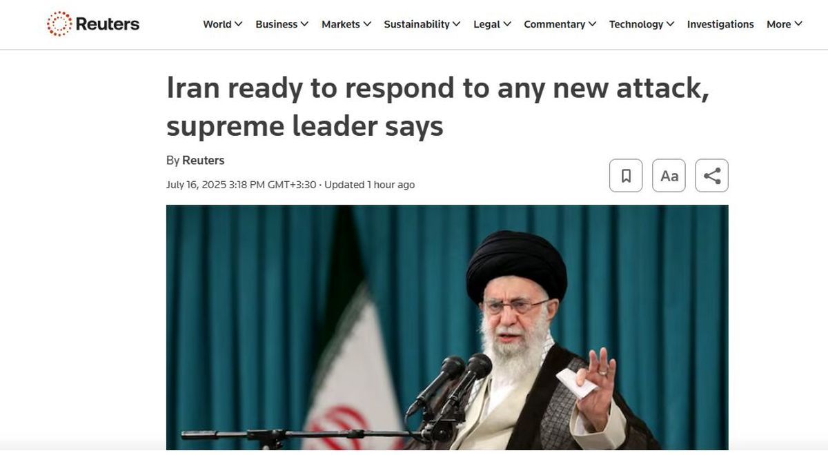 بازتاب هشدار قاطع رهبری به واشنگتن و تل‌آویو در رسانه‌های انگلیسی‌