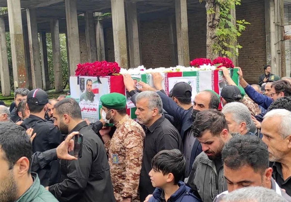 تشییع پیکر شهید «یوسفی» در آستانه اشرفیه