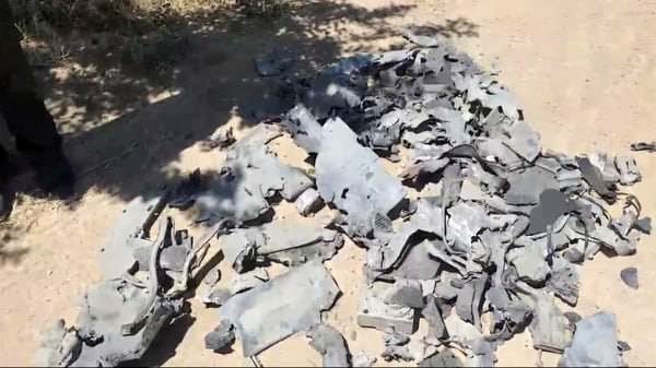 پهپاد صهیونیست‌ها در خنداب متلاشی شد +عکس