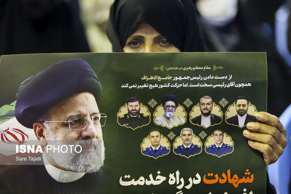 تصاویر: مراسم بزرگداشت آیت‌الله رئیسی و شهدای خدمت در کرمان