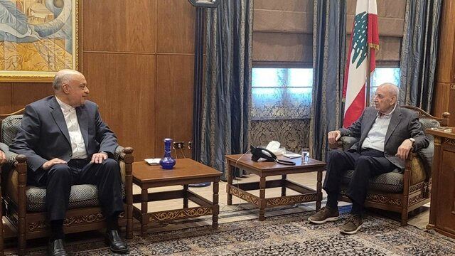 رایزنی نبیه بری و امانی درباره اوضاع لبنان 