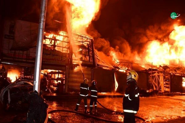 آتش‌سوزی مهیب بامداد امروز در بغداد