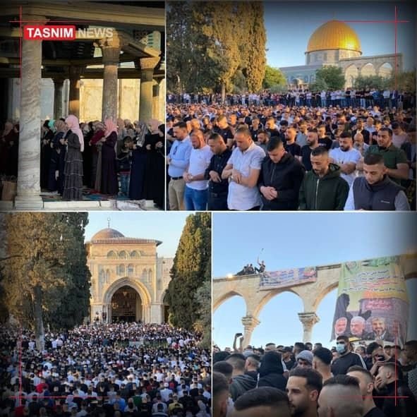 عکس: نماز عید سعید فطر در مسجدالاقصی 