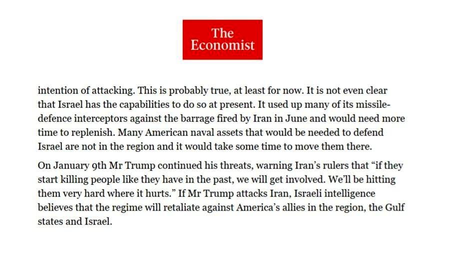 تحلیل اکونومیست از چگونگی تلافی تهران با حمله آمریکا به ایران 