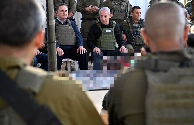 خشم نتانیاهو از پوستر پایگاه رهبر انقلاب درباره نابودی اسرائیل