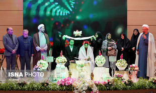 تصاویر: جشن ازدواج ۱۸۵ زوج دانشجوی دانشگاه‌های استان اردبیل