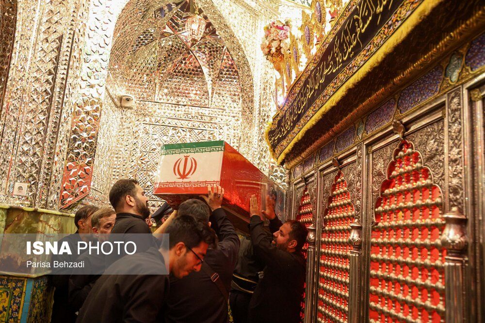 تصاویر: مراسم خاکسپاری شهدای اقتدار ایران در امامزاده صالح (ع) - تهران