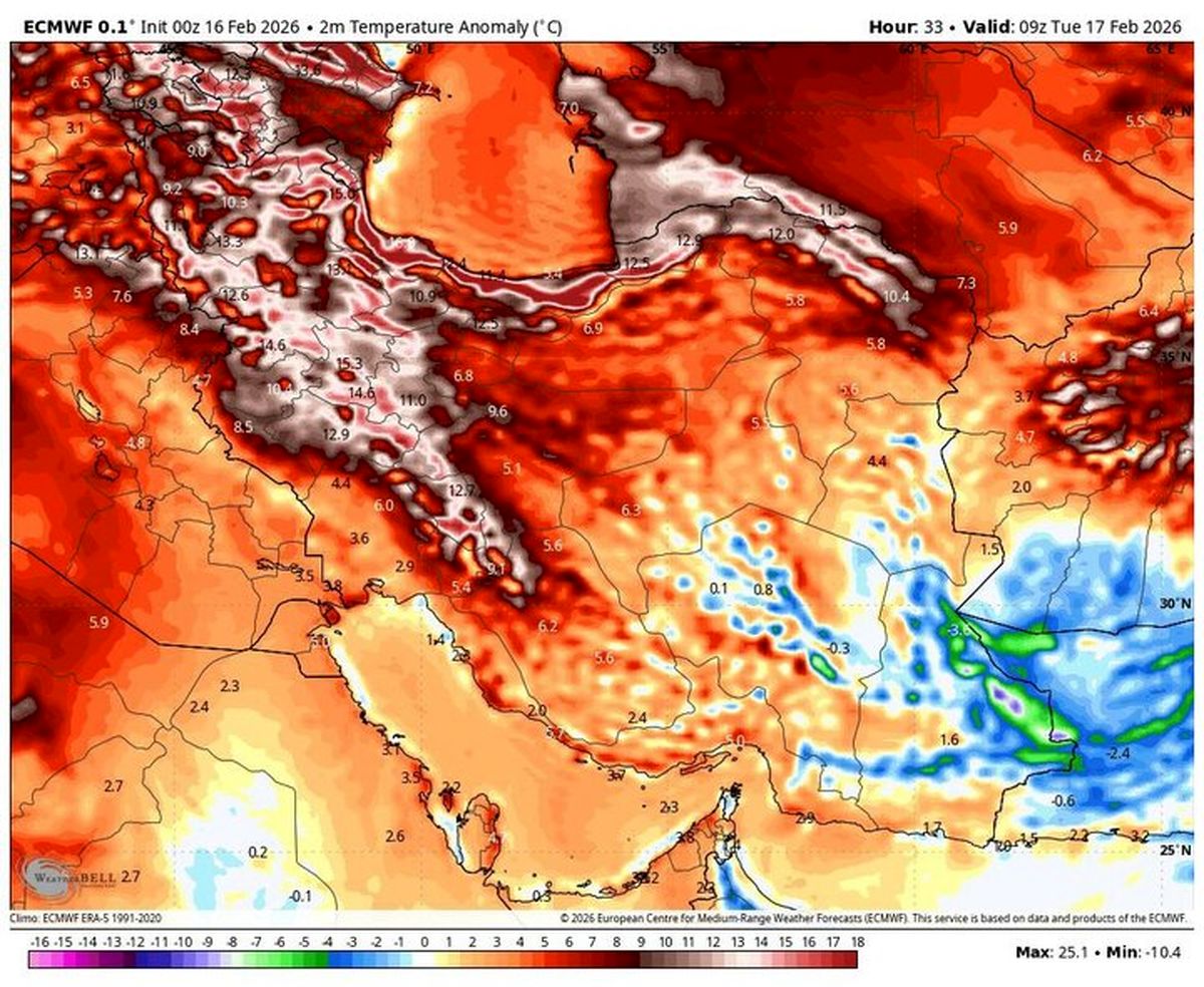 ورود موج هوای گرم به کشور | پیش بینی آلودگی هوا در تهران و کرج 