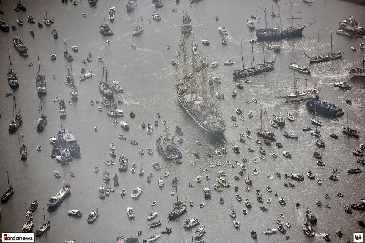 تصاویر: جولان کشتی های قرن نوزدهمی در آمستردام امروز