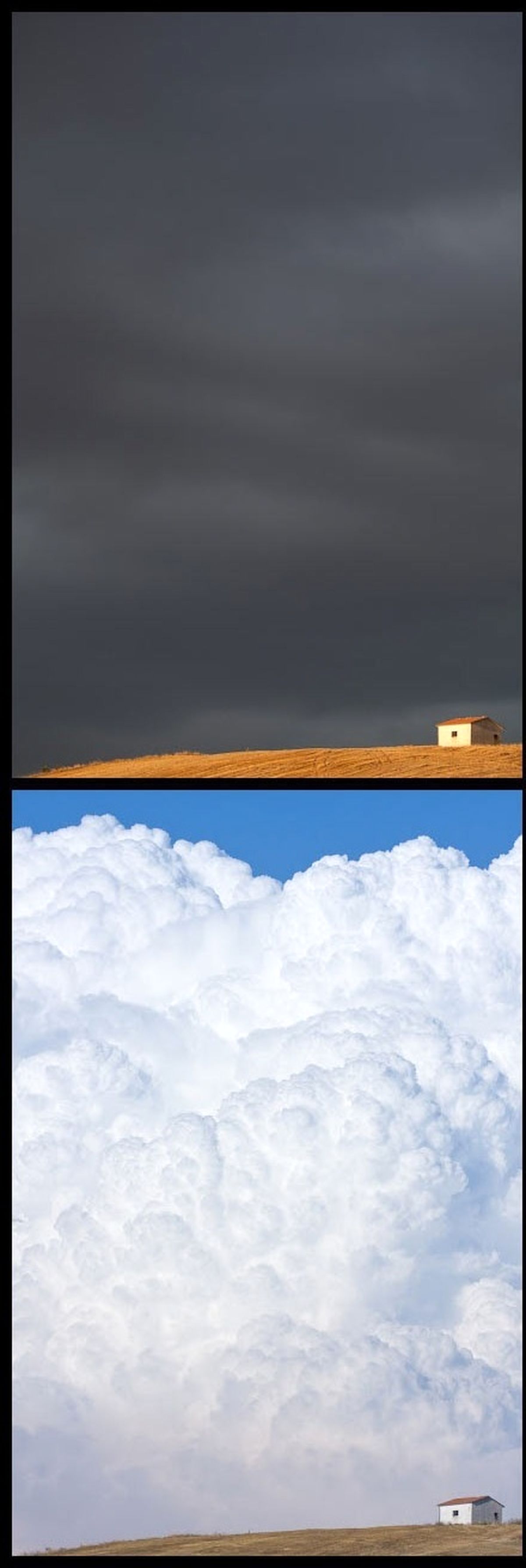 عکس/یک منظره با دو پس‌‌زمینه متفاوت