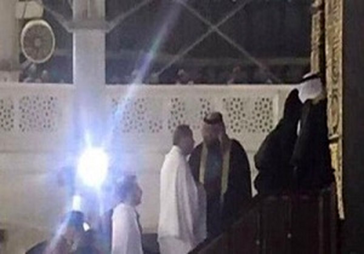 ملک سلمان درهای کعبه را به روی اردوغان باز کرد +عکس