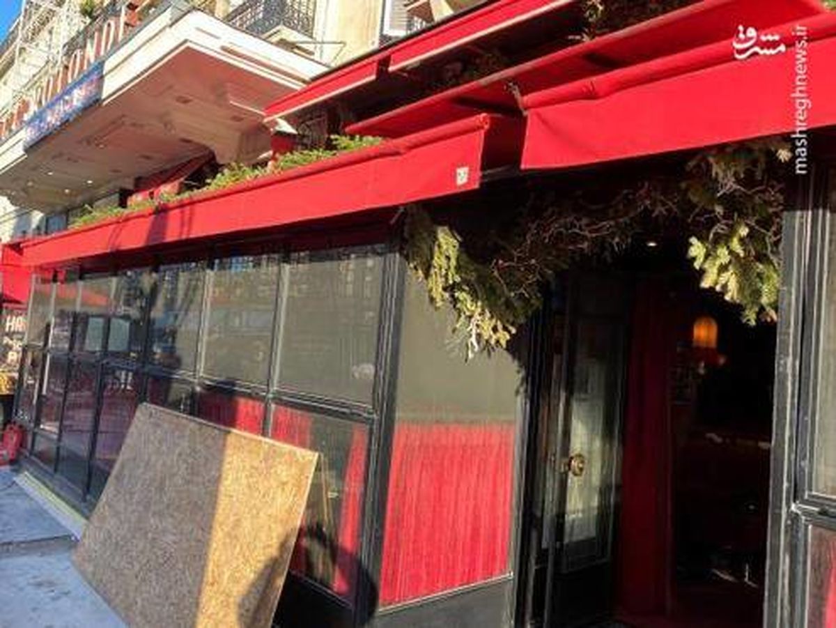 تصاویر: حمله به رستوران طرفداران ماکرون