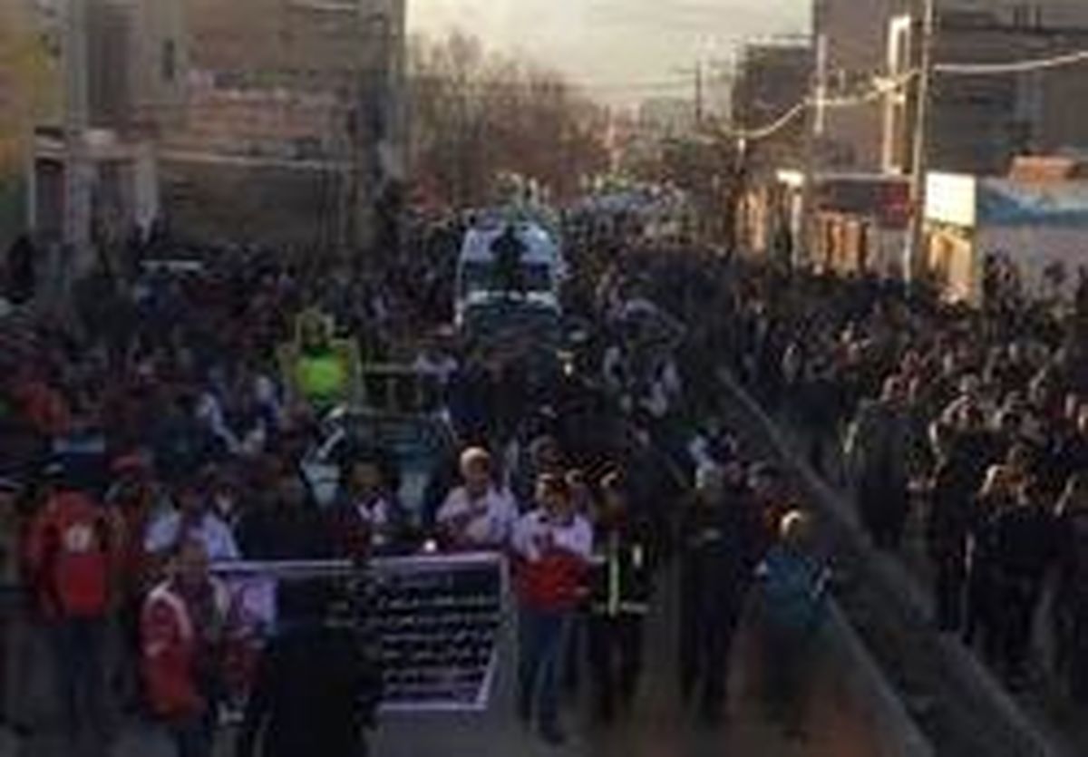 تشییع پیکر کوهنوردان حادثه اشترانکوه در لرستان