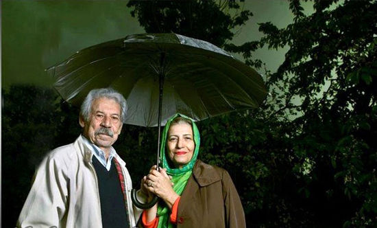 بازیگر مشهور ایرانی و همسرش/عکس