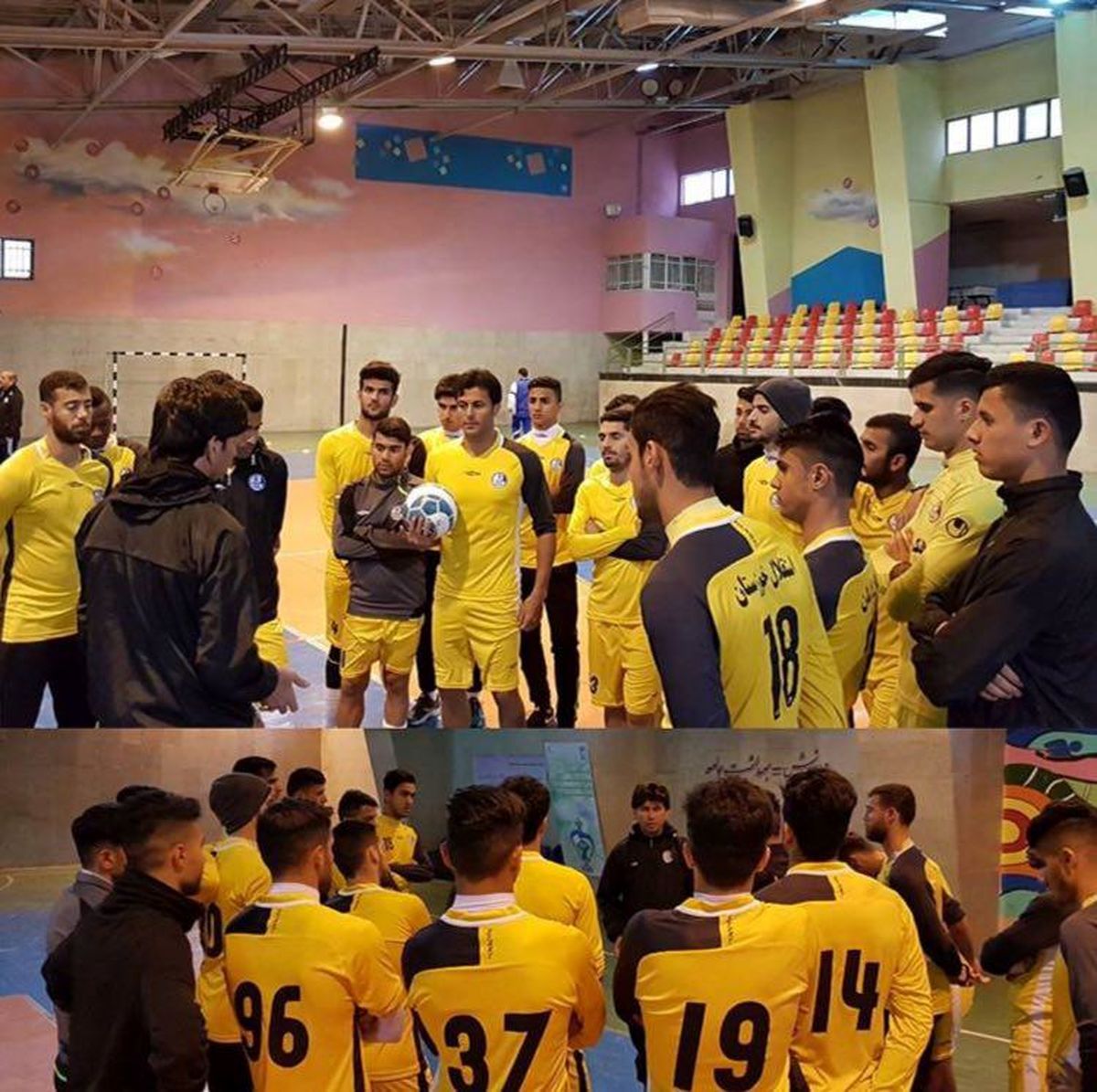 عکس: تمرین آبی‌های اهواز در سالن