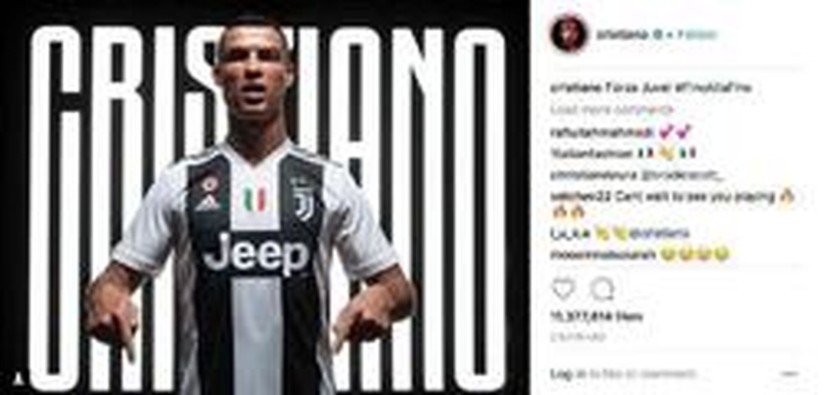 غوغای «رونالدو» در یکی از شبکههای اجتماعی +عکس