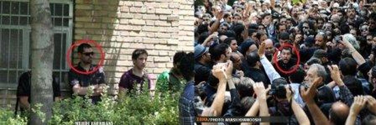 دو حضور کاملا متفاوت در یک مراسم/عکس