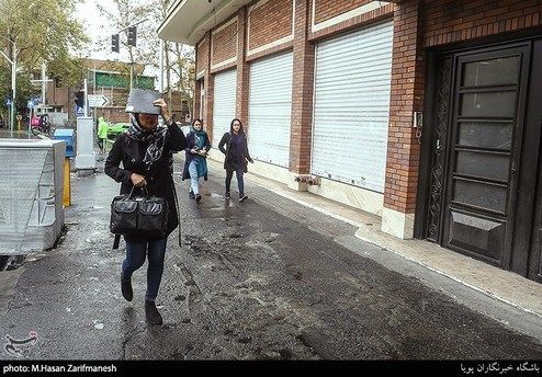 تصاویر: بارش باران پاییزی در تهران