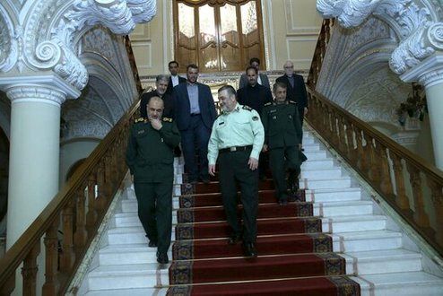 دیدار فرماندهان ارشد سپاه و ارتش با قالیباف +عکس