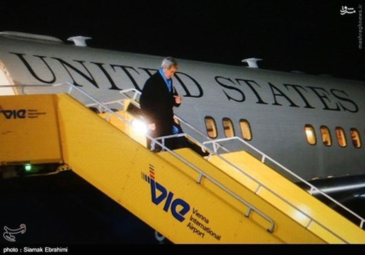 ورود وزیر خارجه آمریکا به وین/تصاویر