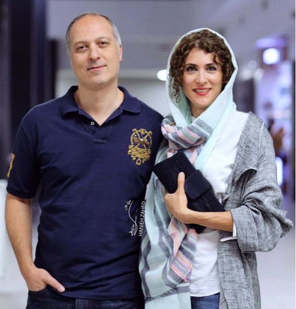 عکس: بازیگر مشهور زن در کنار همسرش